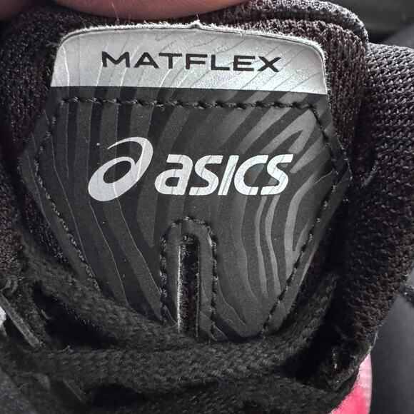 ASICS Matflex 7 Wrestling Shoes Men 10.5 Black Synthetic Performance 1081A051 - Picture 8 of 9